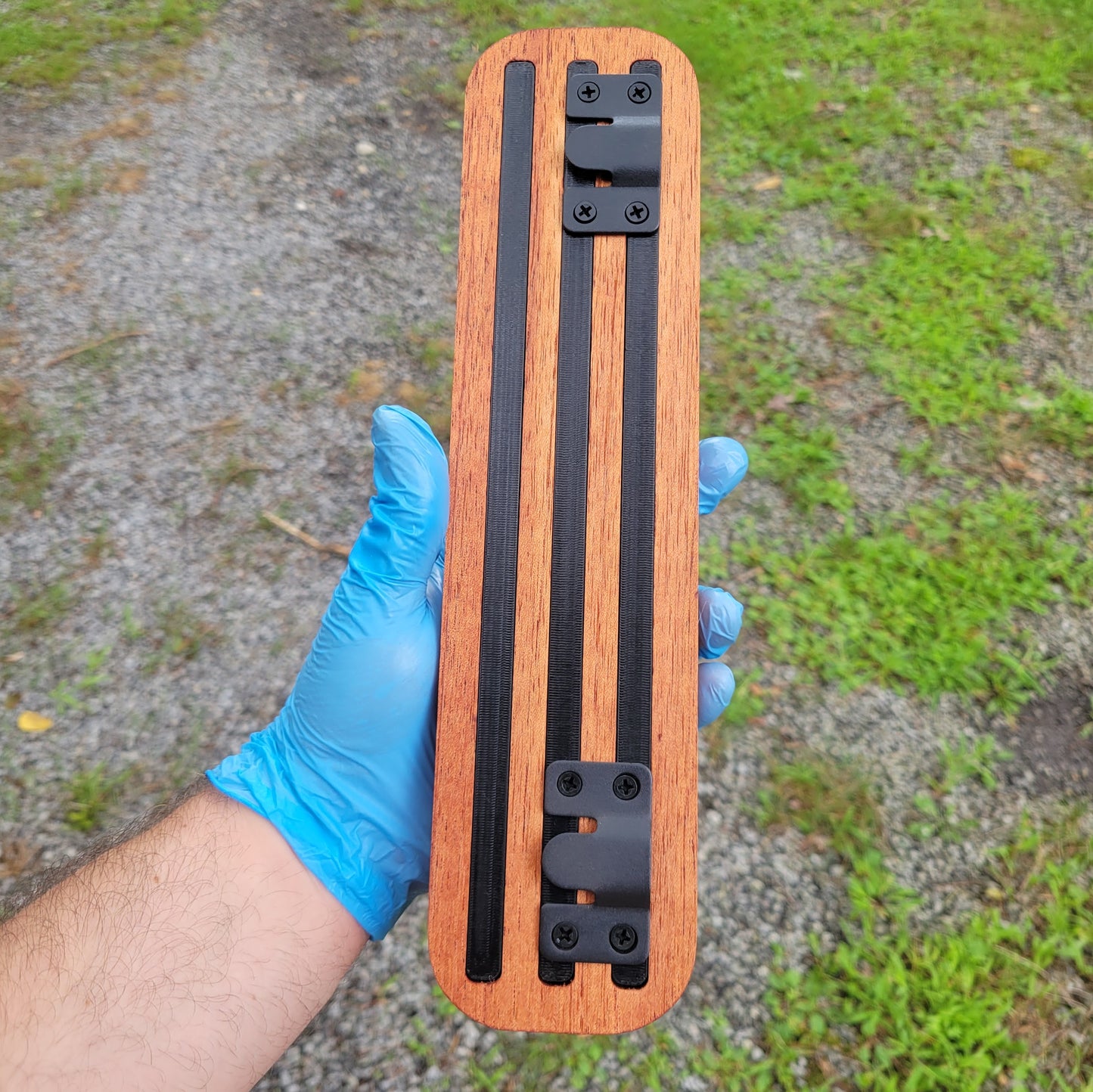 12" Gouged Cedar Magnetic Rack